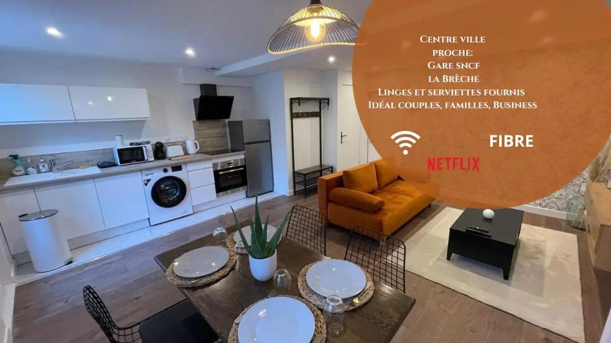 Le Jardin Niortais - Hyper Centre- Proche Gare - Paisible - Grand Jardin Prive, Wifi Hd -Netflix Apartment Ngoại thất bức ảnh